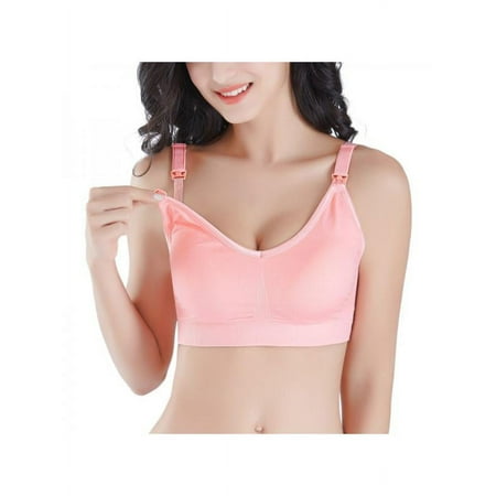 

Women Nursing Bra Maternity Breastfeeding Seamless Clip Down Wirefree Prevent Sagging