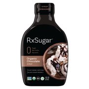 RxSugar Organic Chocolate Syrup, Allulose Sugar, USDA Organic, Non-GMO, Keto & Plant-based Certified, 0 Net Carbs, 2Pack