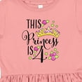 thumbnail image 4 of Inktastic This Princess is Four 4th Birthday Girls Toddler Dress, 4 of 5