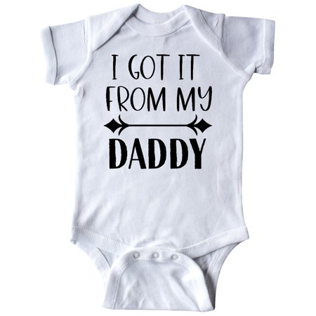

Inktastic I Got It From My Daddy Gift Baby Boy or Baby Girl Bodysuit