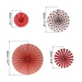 thumbnail image 2 of Uxcell Hanging Paper Fans Set Paper Decorations for Party Birthday, Red color(8pcs), 2 of 6