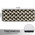 thumbnail image 5 of Kitchen Rugs Sets Of 2,Black Beige Chevron Pattern Anti Fatigue Kitchen Mat Rugs Non Slip Washable,Decorative Kitchen Floor Mats for Kitchen,Sink,Laundry,17"x47"+17"x47", 5 of 5