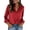 Wine Red, variant on Zeagoo Womens Satin Blouse Long Sleeve V Neck Shirts Dressy Casual Button Down Business Shirts With Pockets