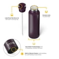 thumbnail image 3 of RTIC 20 oz Ceramic Lined Insulated Journey Bottle, Leak-Proof Lid, Plum, 3 of 8