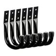 thumbnail image 1 of 6 ganchos de garaje de hierro resistente que ahorran espacio, prácticos y resistentes ganchos de pared para colgar cables, cestas, bicicletas y patio. Negro, 1 of 8
