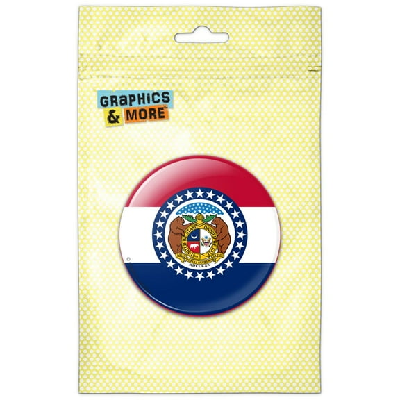 Missouri State Flag Pinback Button Pin Badge
