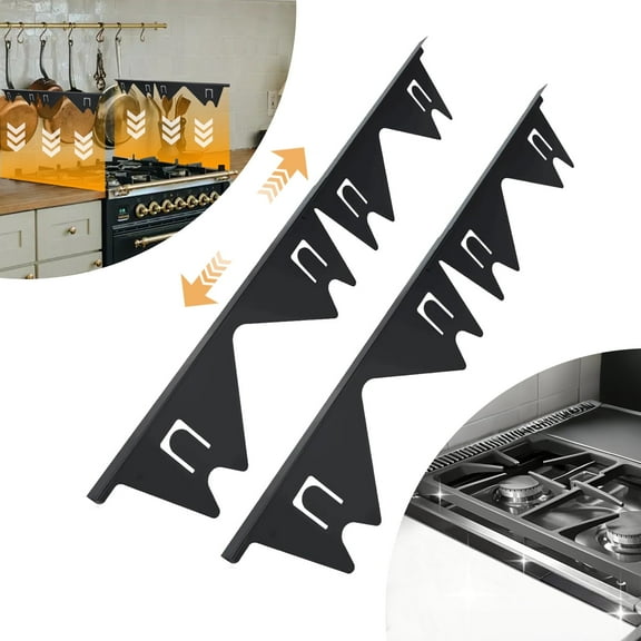 Aovky Stove Gap Covers Stainless Steel, 2 Pack Stove Gap Filler for Kitchen Stove Side Gap Guards, Adjustable Length 13.7'' to 27.5'' Range Trim Kit, Heat Resistant with Easy Clean