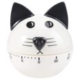 thumbnail image 1 of Kitchen Mechanical Timer Cartoon Cooking Cat Shaped Clock, 1 of 5