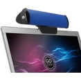 thumbnail image 1 of USB Speakers for Laptop Computer - USB Powered Mini Sound Bar with Clip-On Portable External Speaker Design for Monitor, One Cable for Digital Audio Input and Power (Black), 1 of 8