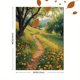 thumbnail image 3 of Qisvanset Framed Canvas Wall Art 12x16 Inch Sunlit Wildflower Meadow Country Trail Art, 3 of 5
