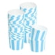 thumbnail image 1 of 50 piezas de envolturas para cupcakes para bodas, tazas de papel para hornear y forros para muffins para cumpleaños (azul y blanco, rayas), 1 of 6