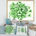 thumbnail image 2 of Designart 'Green Vintage Leaves of Shamrock' Traditional Framed Canvas Wall Art Print, 2 of 5