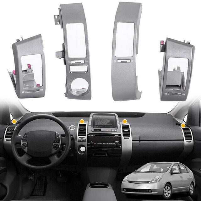 Front dashboard ventilation panel for Toyota Prius 2004-09 air socket cover replacement part-