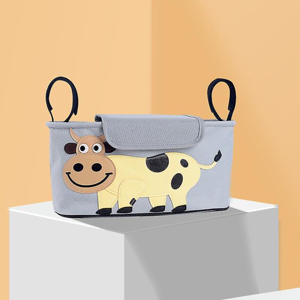 1 pieza (con tapa, vaca amarilla, aproximadamente 32 x 14 x 17 cm) biberón multifunción, taza de agua, bolsa para momia, bolsa de almacenamiento para cochecito, bolsa organizadora para cochecito