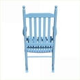 thumbnail image 4 of Outdoor Rocking Chairs | Solid Hardwood Porch Rocker for Porch & Balcony, Sky Blue | Solid Wood | Slat Back, 4 of 8