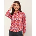 thumbnail image 2 of Moomaya Long Sleeve Spread Collar Cotton Shirt - Regular Women's Casual Shirt, 2 of 9