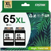 65XL Ink Compatible for HP 65 Black Ink Cartridges for HP 65 Ink Cartridge ( 2 Pack)