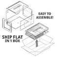 thumbnail image 2 of White Extra Large Lottery Box with Pocket, Lock and Keys, 2 of 4