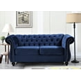 thumbnail image 3 of Uspridefurniture Fender 3 Pcs Living Room Set, Chair Coveseat Sofa,Blue, 3 of 6
