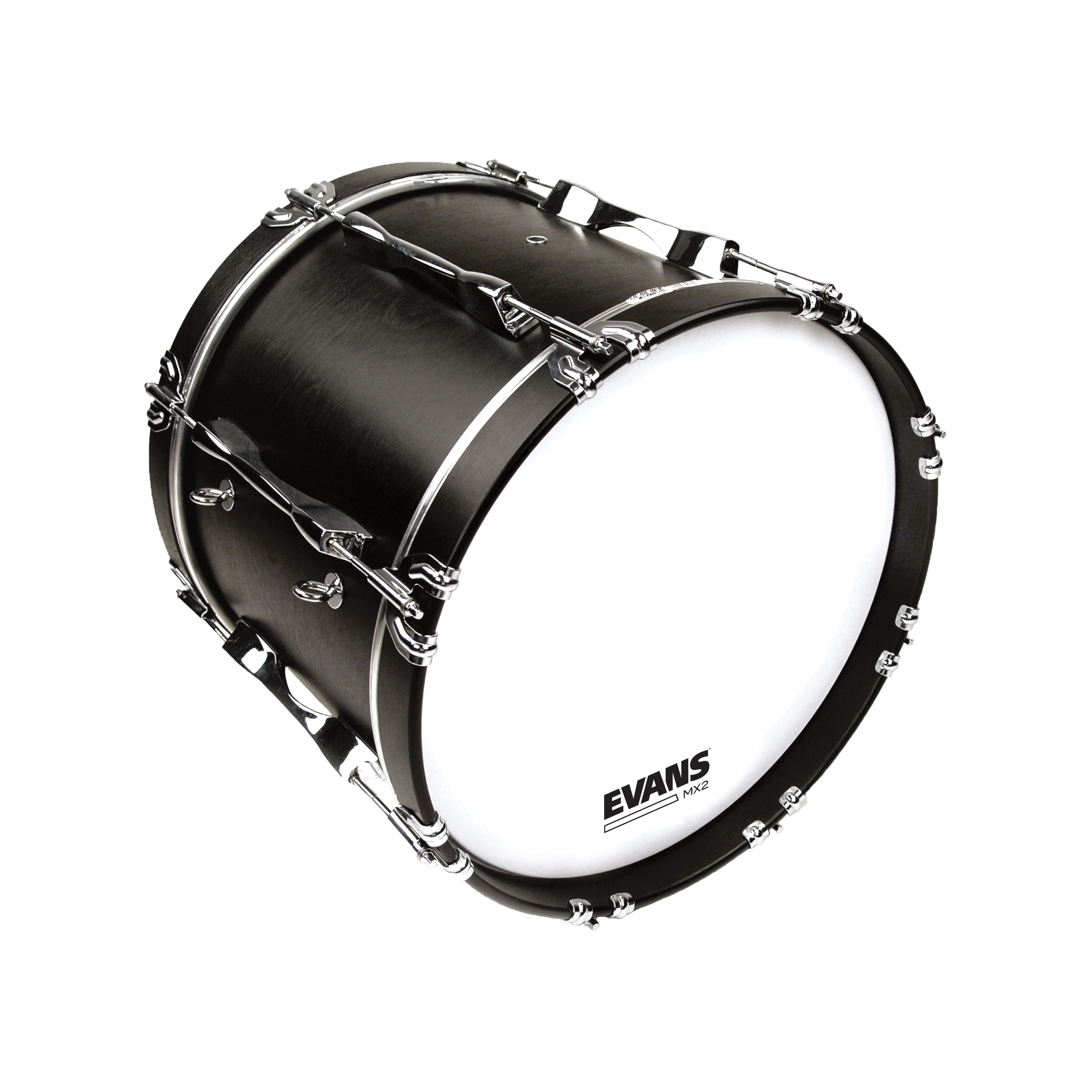 EVANS MX2 White Marching Bass Head 18 in.