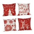 thumbnail image 3 of 4 fundas de almohada navideñas, decoración navideña, funda de cojín cuadrada, funda de almohada para sofá, dormitorio, cafetería, decoración del hogar, 3 of 7
