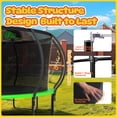 thumbnail image 3 of CITYLE 14FT Trampoline with Enclosure Net, Outdoor Trampoline for Kids and Adults, 1400LBS Trampoline with Basketball Hoop, Galvanized Steel Heavy Duty Trampolines with Xmas Gift, 3 of 8