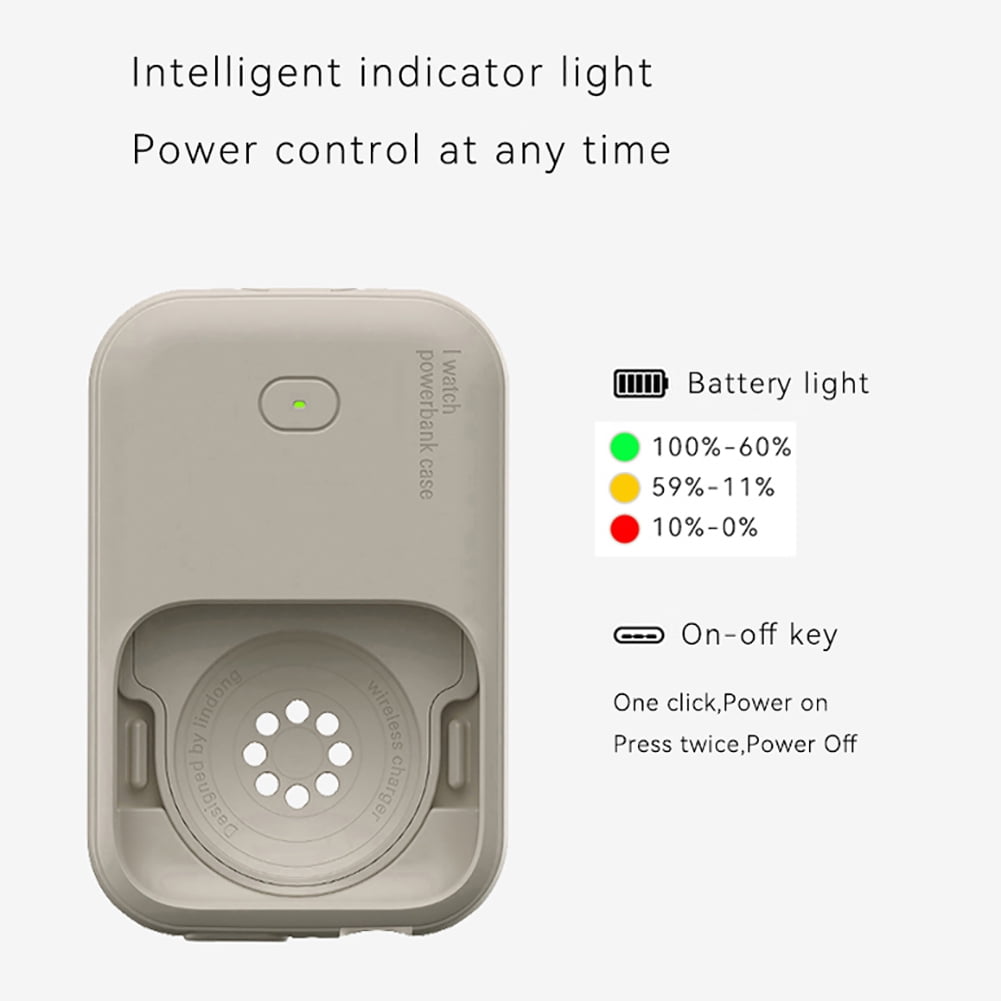 Portable Accessories Wireless Charger Mini Power Bank Sports charging case for AppleWatch