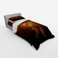 thumbnail image 2 of Ambesonne Animal Bedding Set 3 Pcs, Hawk Eagle Face Claws, Twin, Brown, 2 of 2