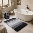 thumbnail image 5 of Bathroom Rug Mat, Non-Slip Bath Mat for Bathroom Floor, Quick Drying Soft Bath Rug, Machine Washable Bathroom Mat, 20 x 30 Inch,Black, 5 of 6