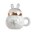 thumbnail image 4 of Patrón de Tazas de café Espresso Latte Taza Taza de té con tapa y asa Taza de la Taza de cerámica para el hogar Acción de gracias Blanco perfecl Taza de café, 4 of 8