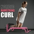 thumbnail image 4 of Banco Nordic Ajustable con Ruedas – Entrenamiento de Piernas, Glúteos e Isquiotibiales – 204 kg – Compacto – Gimnasio en Casa –  rosa, 4 of 7