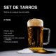 thumbnail image 3 of Tarros de cerveza 6 piezas de vidrio 400 ml set de vasos para cerveza, 3 of 4