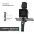 thumbnail image 3 of Tzumi PopSolo Wireless Bluetooth Karaoke Microphone (Black), 3 of 6