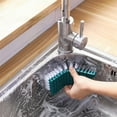 thumbnail image 4 of Cleaning Brush, Hard Bristle Crevice Brush, Bendable V-Shaped Head, Hanging Design, for Window Slot Floor Sink Corner, 4 of 6