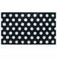 thumbnail image 2 of Entryways White Polka Dots Handwoven Coconut Fiber Indoor Outdoor Doormat, 18'' x 30'', Black and White, 2 of 5