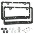 thumbnail image 1 of Cadre de Plaque d'Immatriculation de Voiture en Acier Inoxydable, Cadre de Plaque d'Immatriculation Incrusté de Diamants, Cadre de Plaque d'Immatriculation Décoré de Strass, 1 of 2