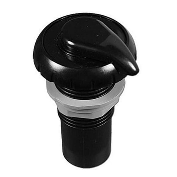 1 in. Top Access Notched Plumbing Air Control, Black