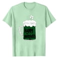 thumbnail image 3 of Mens St Patricks Day Shirt Irish Lucky Shamrock Print T Shirt Clover Saint Patricks Day Short Sleeve Tee Tops, 3 of 4