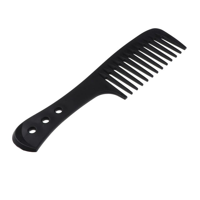 Peine para el Cabello Jinwen Cepillo de Dientes Ancho Plástico Antiestático Negro