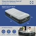 thumbnail image 4 of Open Box Sealy 16 Inch Inflatable Mattress Twin Airbed w/ Built-In AC Air Pump, 4 of 12