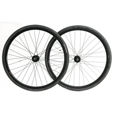 700c Disc Road Hybrid Cyclocross Bike Wheelset + Tires QR 8-10s