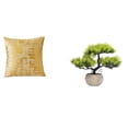 thumbnail image 1 of Elegante Funda De Cojín Para Decoración Del Hogar Y Colección De Bonsáis Artificiales Para Sala De Estar, Oficina, Dormitorio, Coche, Centros De Mesa, Decoración Con Vegetación., 1 of 8