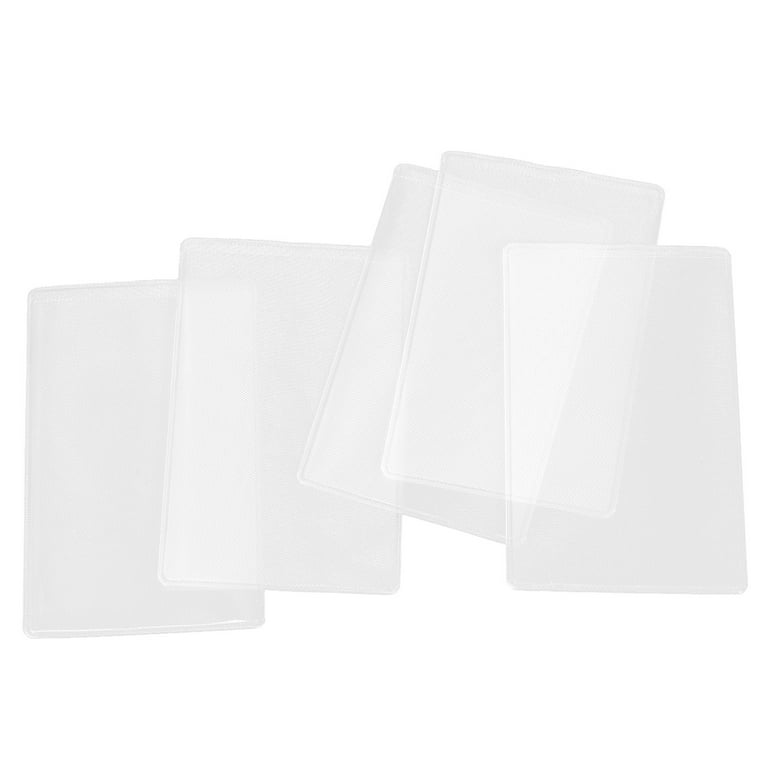 Masteelf 5pcs Clear Credit Card Holders Plastic Credit Card Sleeves Hard  Card Protectors for Debit Cards ID Card Protectors Transparent Sleeve ...