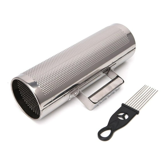 JNANEEI Stainless Steel Guiro with Scraper Percussion Musical Instrument Training Tool