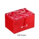 thumbnail image 4 of Joyero de brocado Qarigey Caja de almacenamiento Collar Rojo 9*6*5.5 cm, 4 of 6