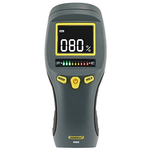 General Tools MM8 Pinless LCD Moisture Meter with Tricolor Indicator *NEW* 