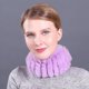 thumbnail image 1 of Bufanda de piel de conejo Nueva funda de cuello de piel de punto elástica para otoño e invierno Jersey de mujer Cuello cálido Uso dual Exención, 1 of 5