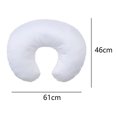 thumbnail image 2 of Cojín De Lactancia, Cojín De Lactancia Blanco, Hecho De Funda De Algodón Suave Y Relleno Transpirable, 2 of 4