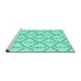 thumbnail image 2 of Ahgly Company Machine Washable Indoor Rectangle Solid Turquoise Blue Modern Area Rugs, 8' x 10', 2 of 4