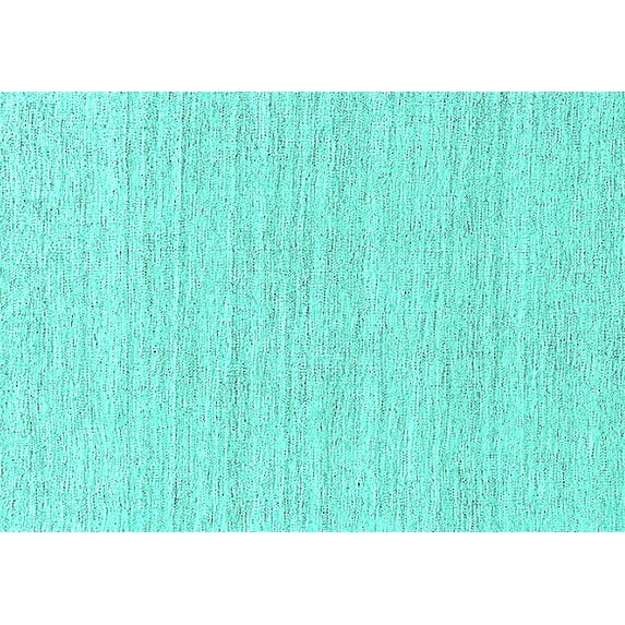 Ahgly Company Indoor Rectangle Oriental Turquoise Blue Industrial Area Rugs, 8' x 10'